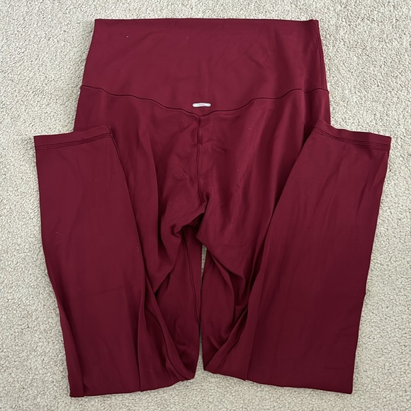 Red aerie leggings, size L - Picture 2 of 2